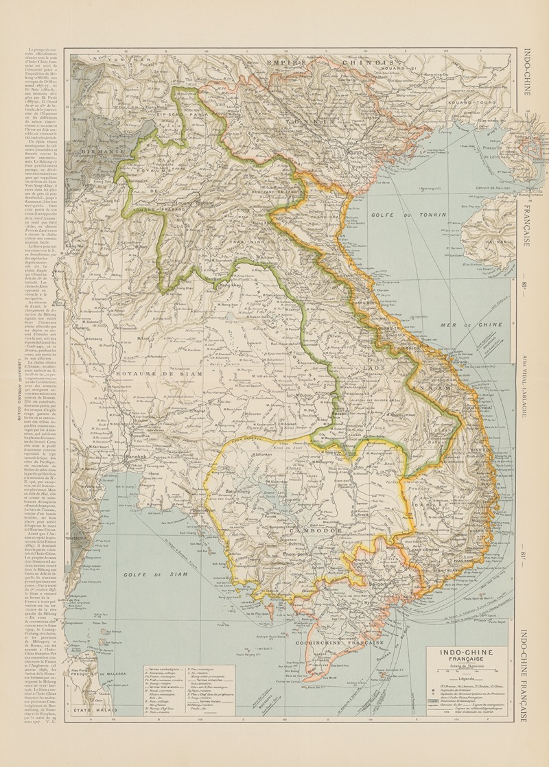Paul Vidal de La Blache - Indo-Chine Française