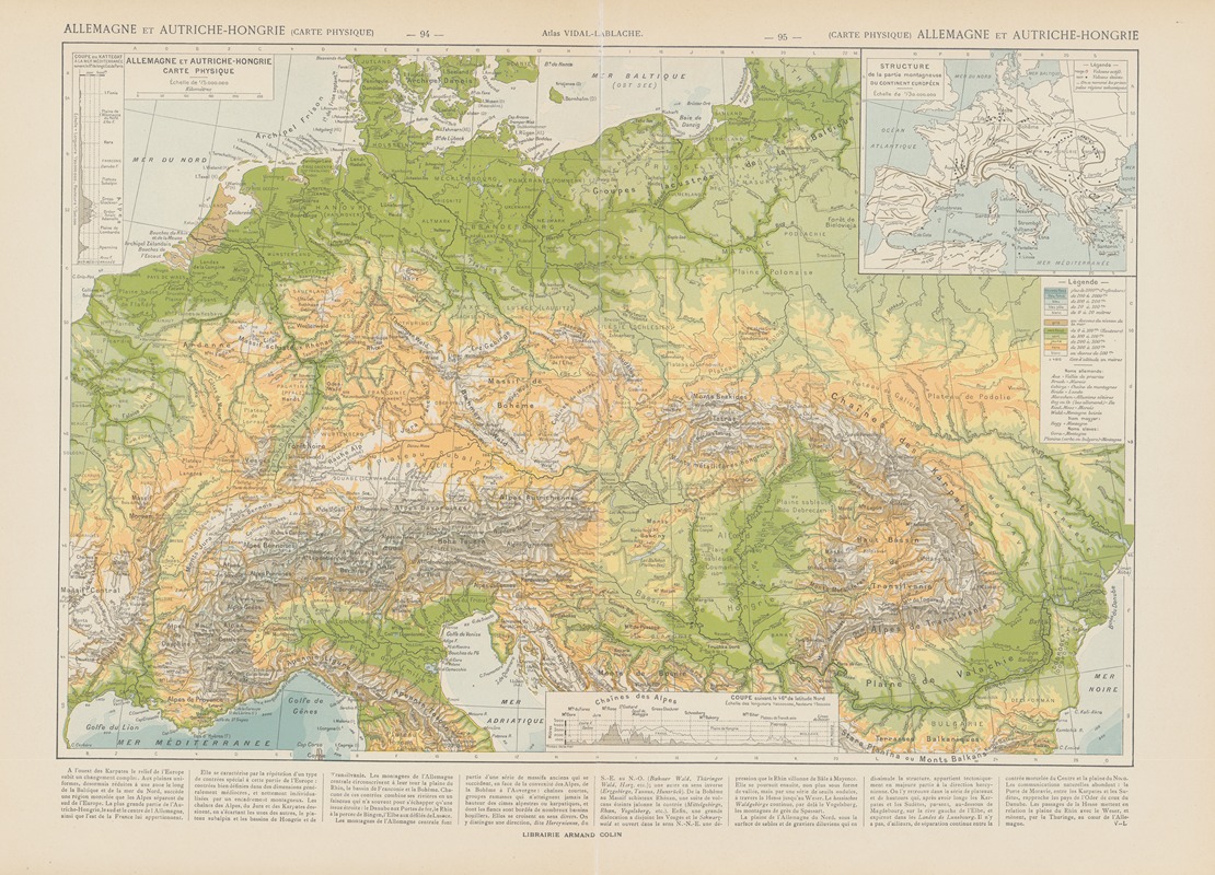 Paul Vidal de La Blache - Allemagne et Autriche-Hongrie