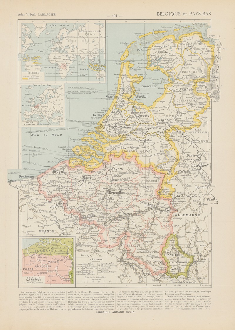 Paul Vidal de La Blache - Belgique et Pays-Bas