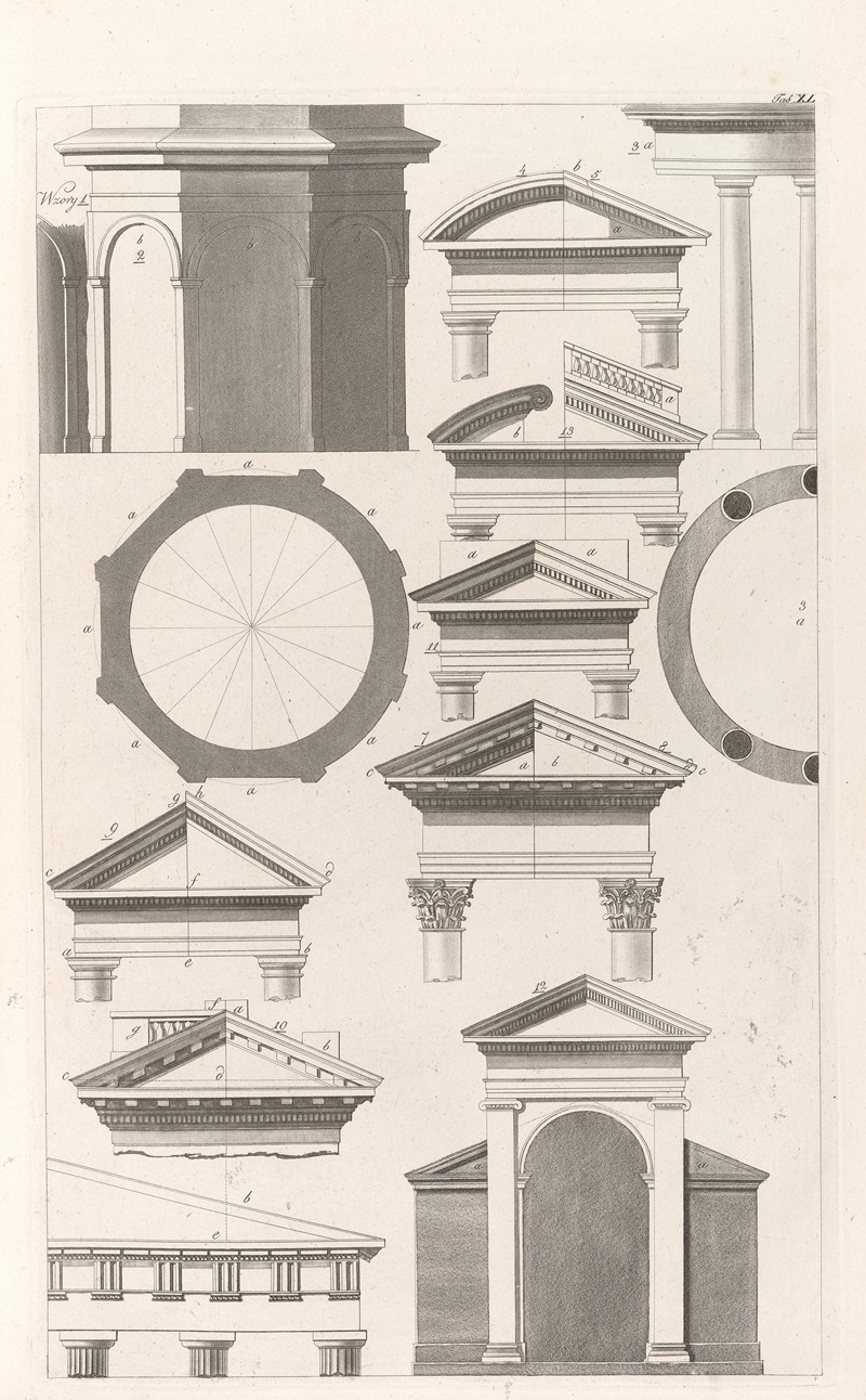 Sebastian Sierakowski - Architektura obeymuiaca wszelki gatunek murowania i budowania Pl.041