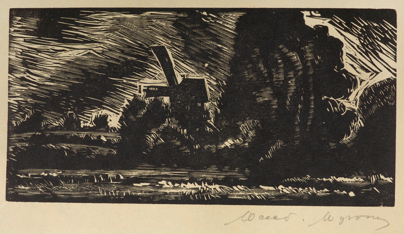 Wacław Wąsowicz - Windmill in Kazimierz