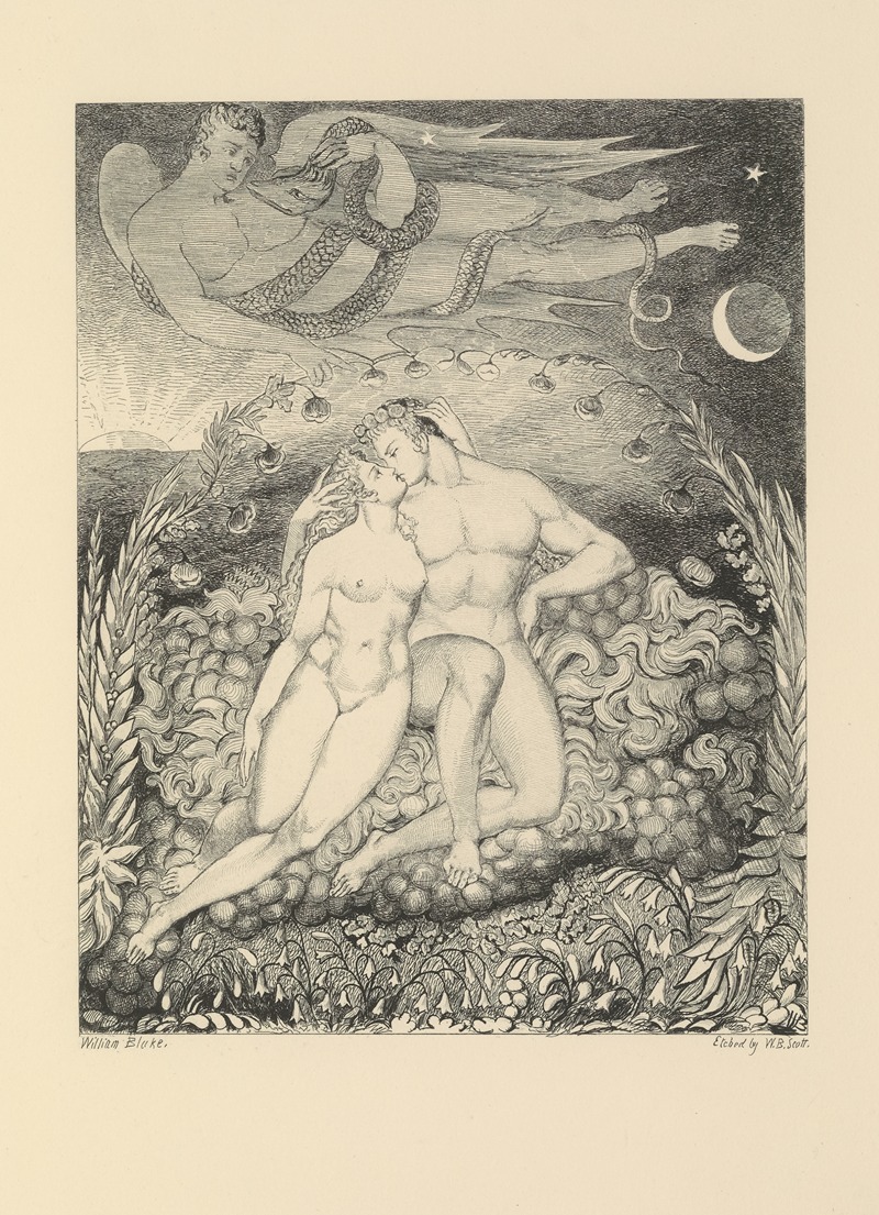William Bell Scott - William Blake; etchings from his works Pl.8