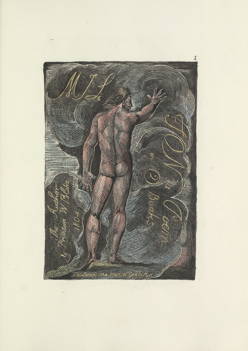 William Blake - Milton, a poem in 2 books Pl.01