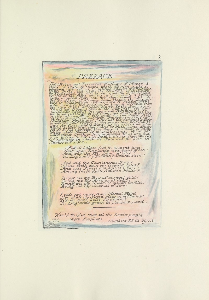 William Blake - Milton, a poem in 2 books Pl.02