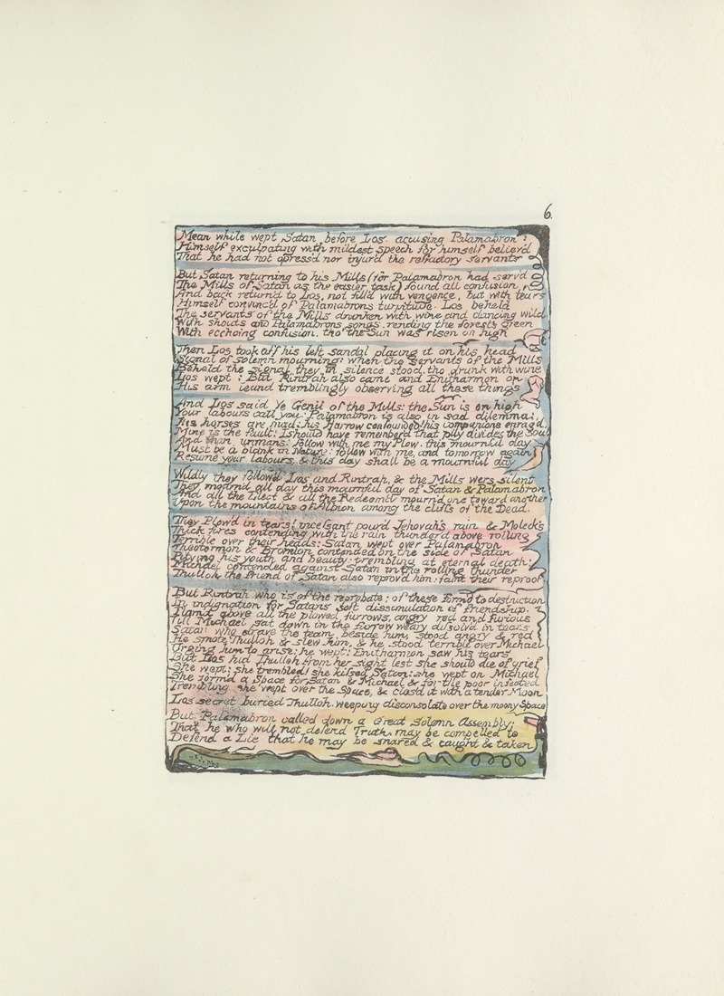 William Blake - Milton, a poem in 2 books Pl.06