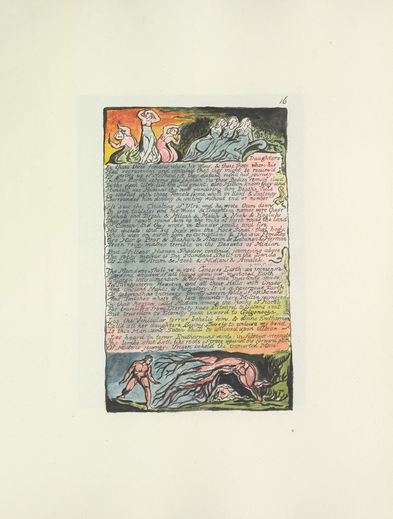 William Blake - Milton, a poem in 2 books Pl.16