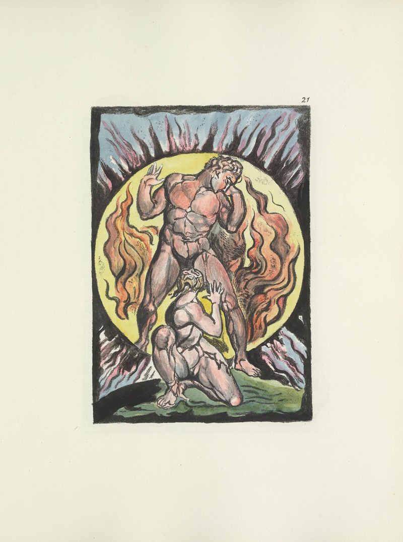 William Blake - Milton, a poem in 2 books Pl.21