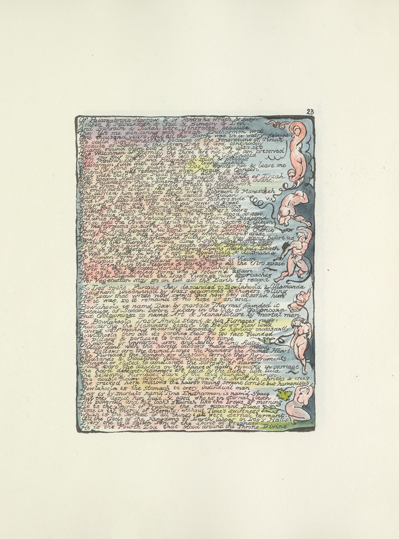 William Blake - Milton, a poem in 2 books Pl.23