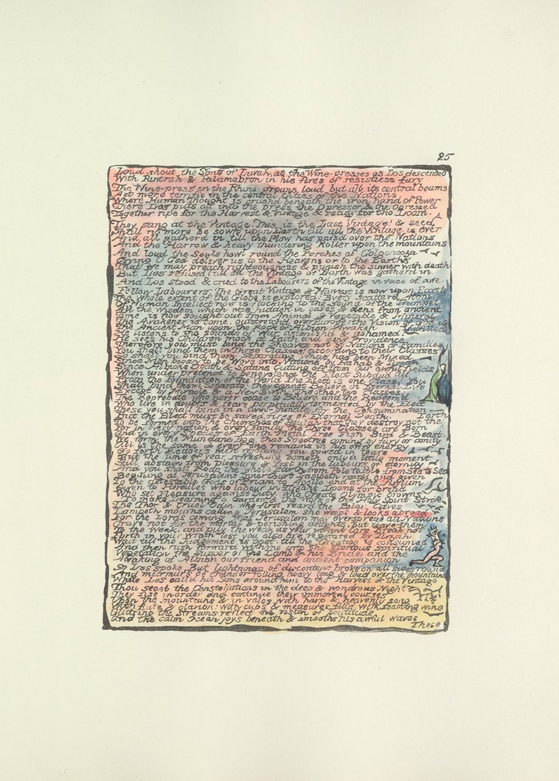 William Blake - Milton, a poem in 2 books Pl.25