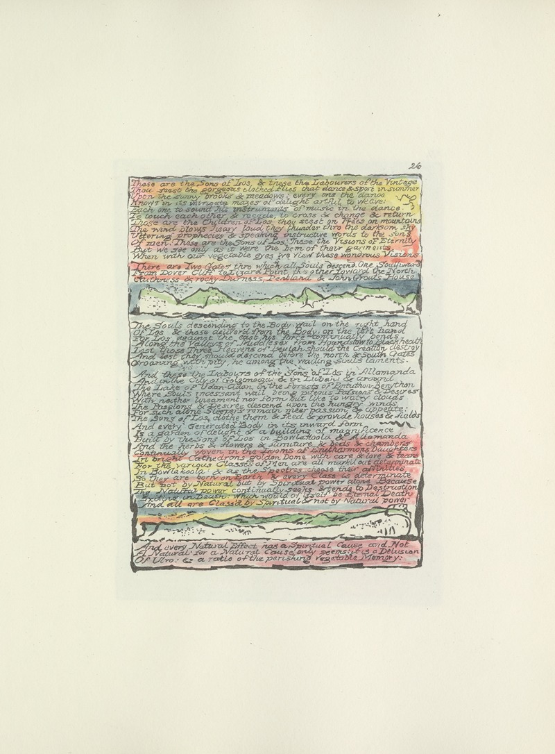 William Blake - Milton, a poem in 2 books Pl.26