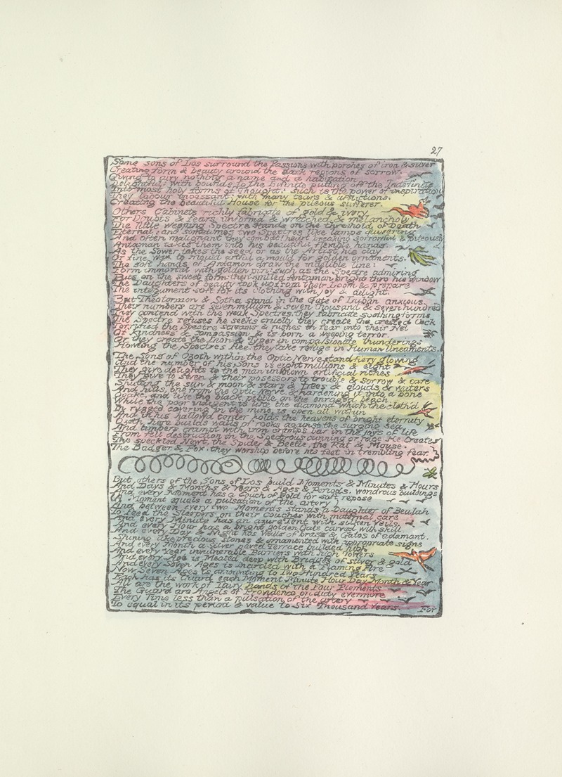 William Blake - Milton, a poem in 2 books Pl.27