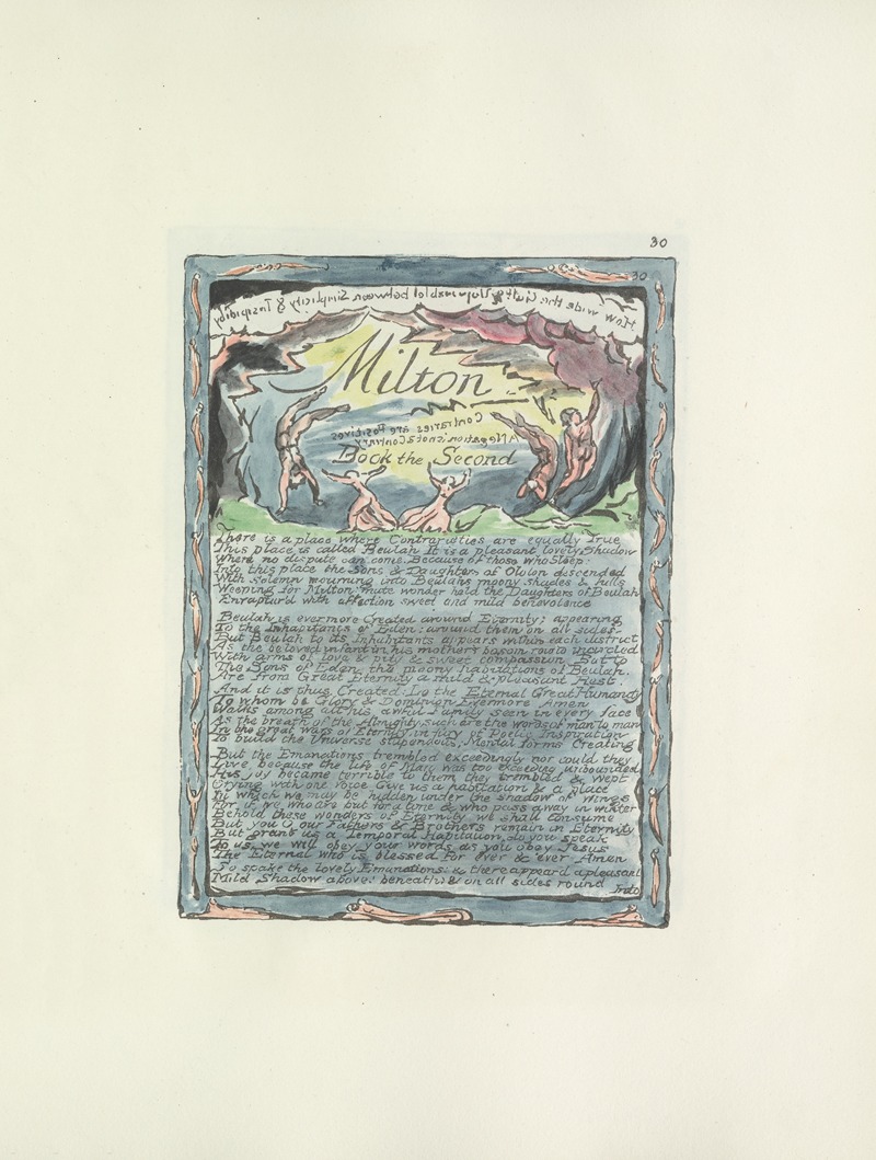 William Blake - Milton, a poem in 2 books Pl.30