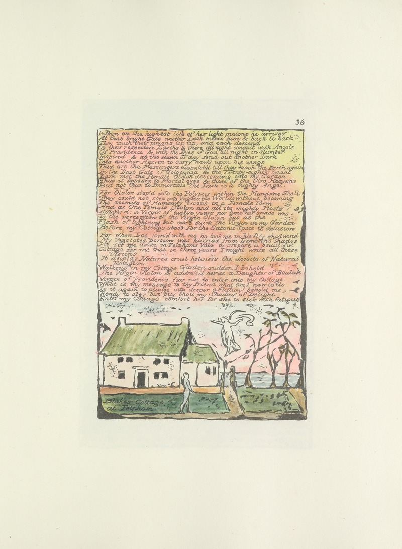 William Blake - Milton, a poem in 2 books Pl.36