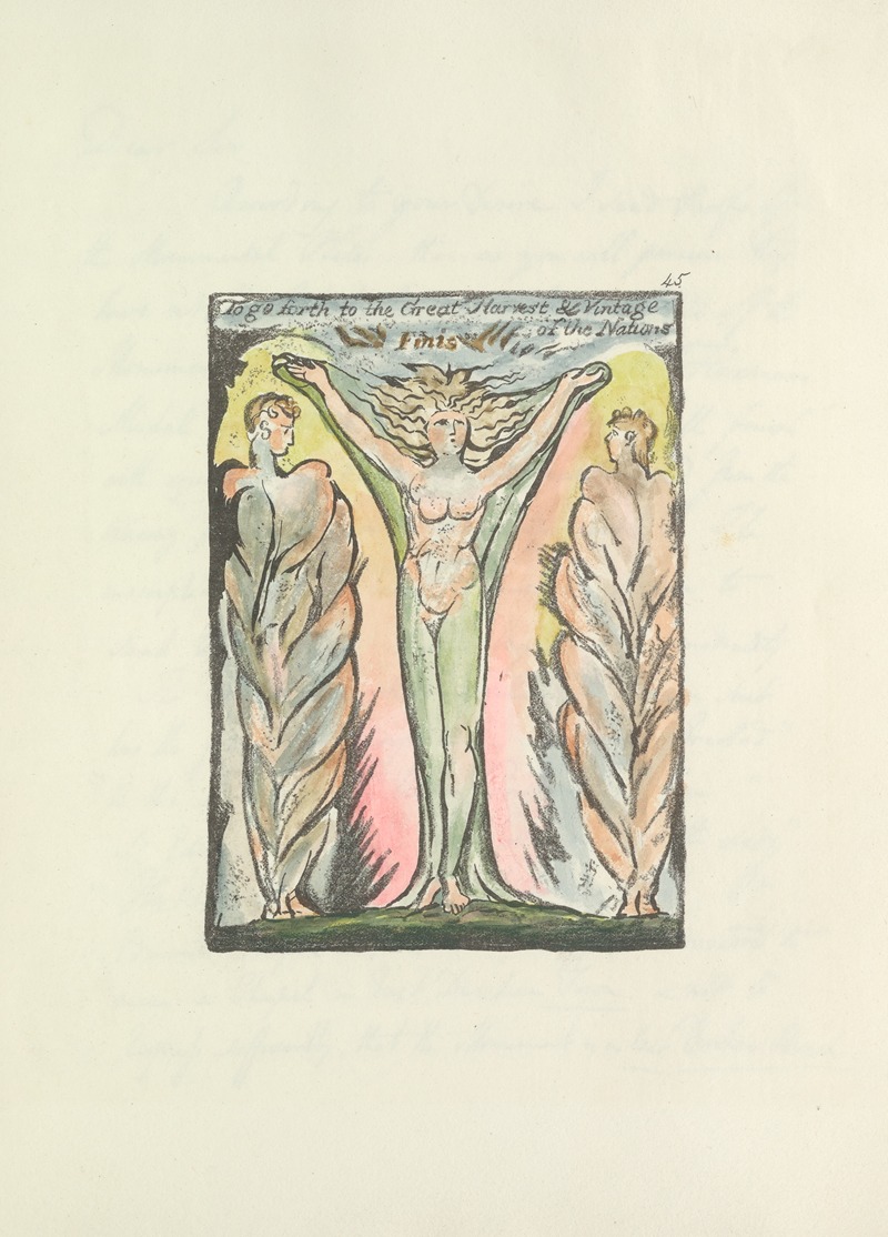 William Blake - Milton, a poem in 2 books Pl.45