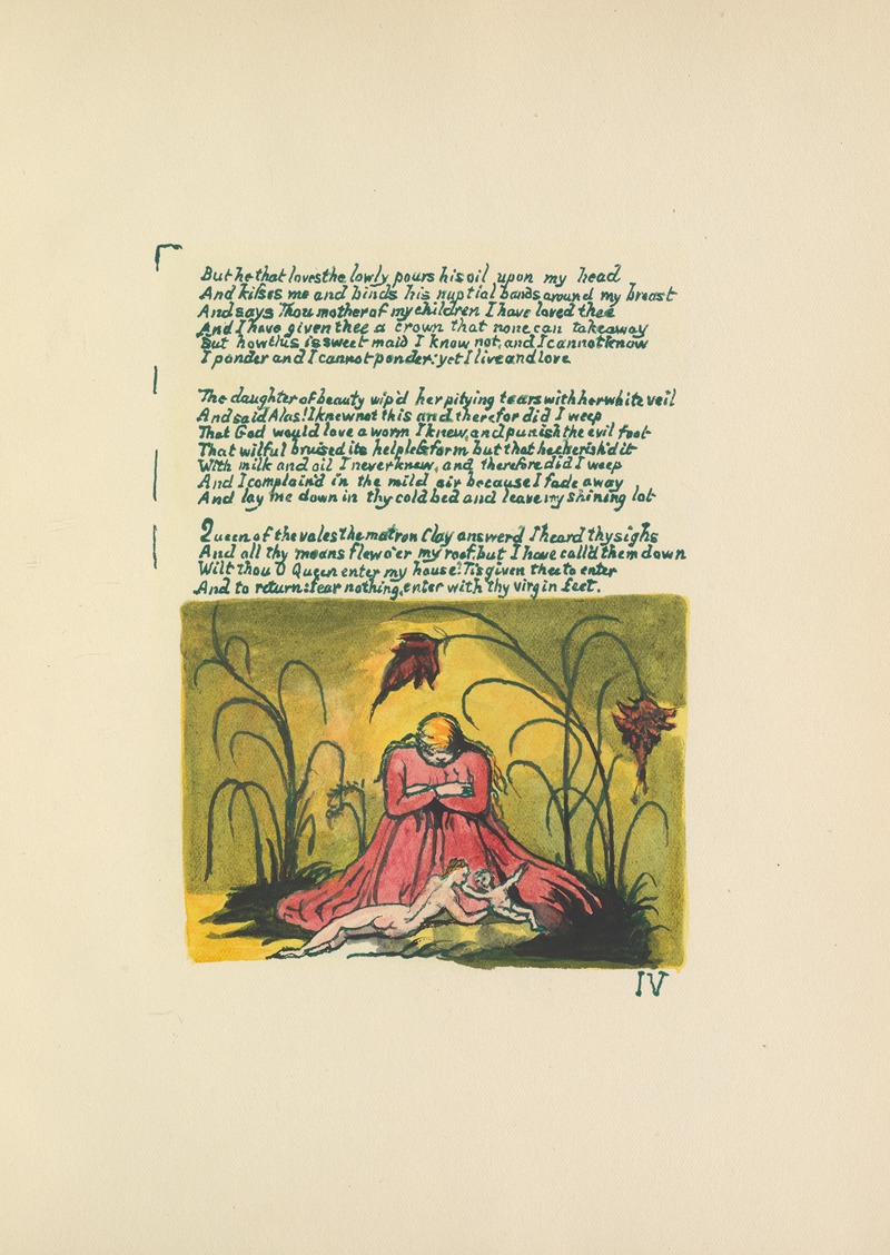 William Blake - The Book of Thel Pl.6