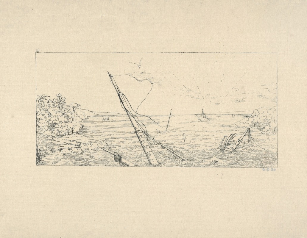 Adalbert John Volck - Stone Blockade off Charleston, South Carolin