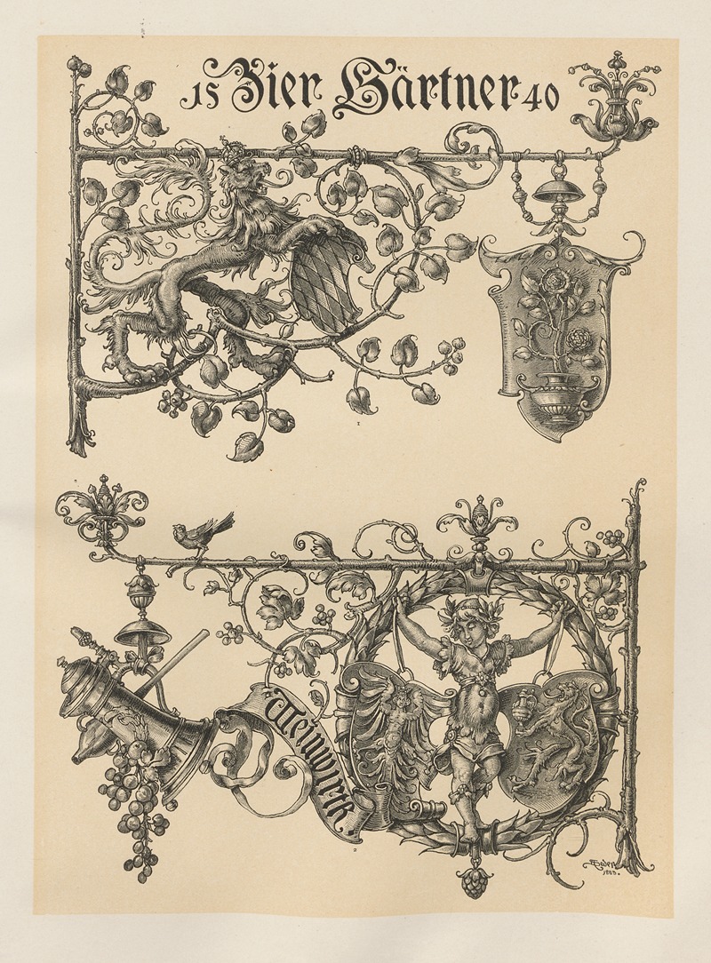 Albert Ilg - Allegories and Emblems Pl.136