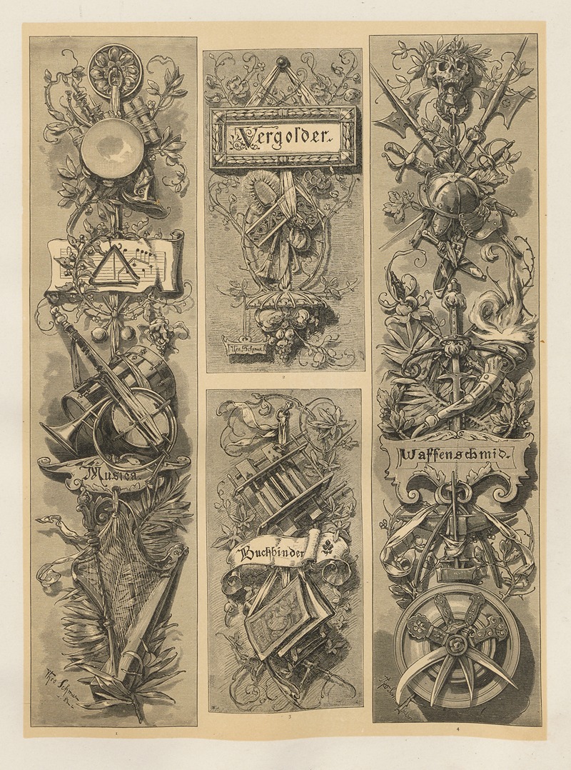 Albert Ilg - Allegories and Emblems Pl.163