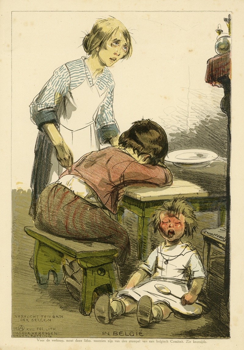 Alfred Ost - Twee vrouwen en huilend kind