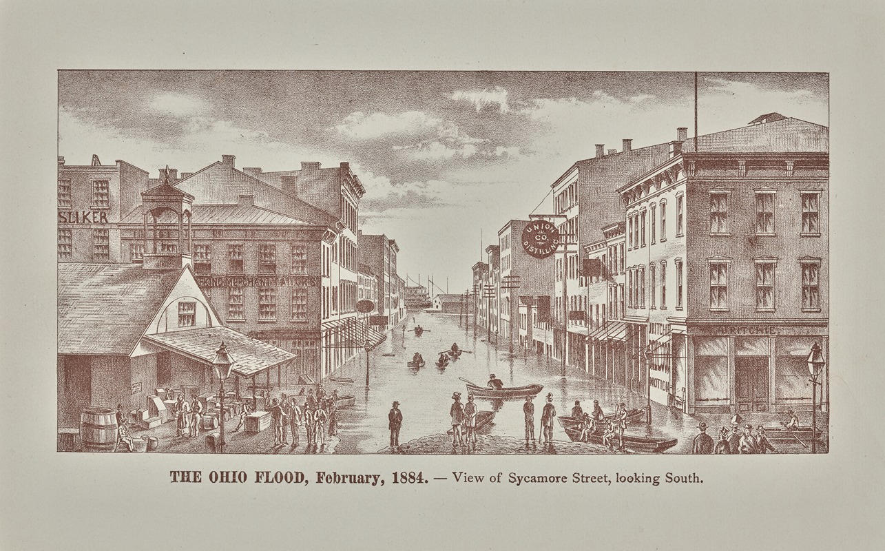 Anonymous - View of Sycamore Street, looking south