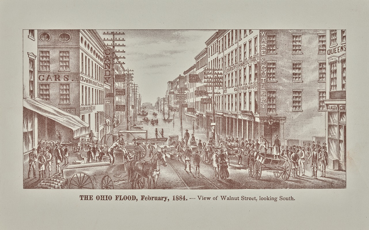 Anonymous - View of Walnut Street, looking south