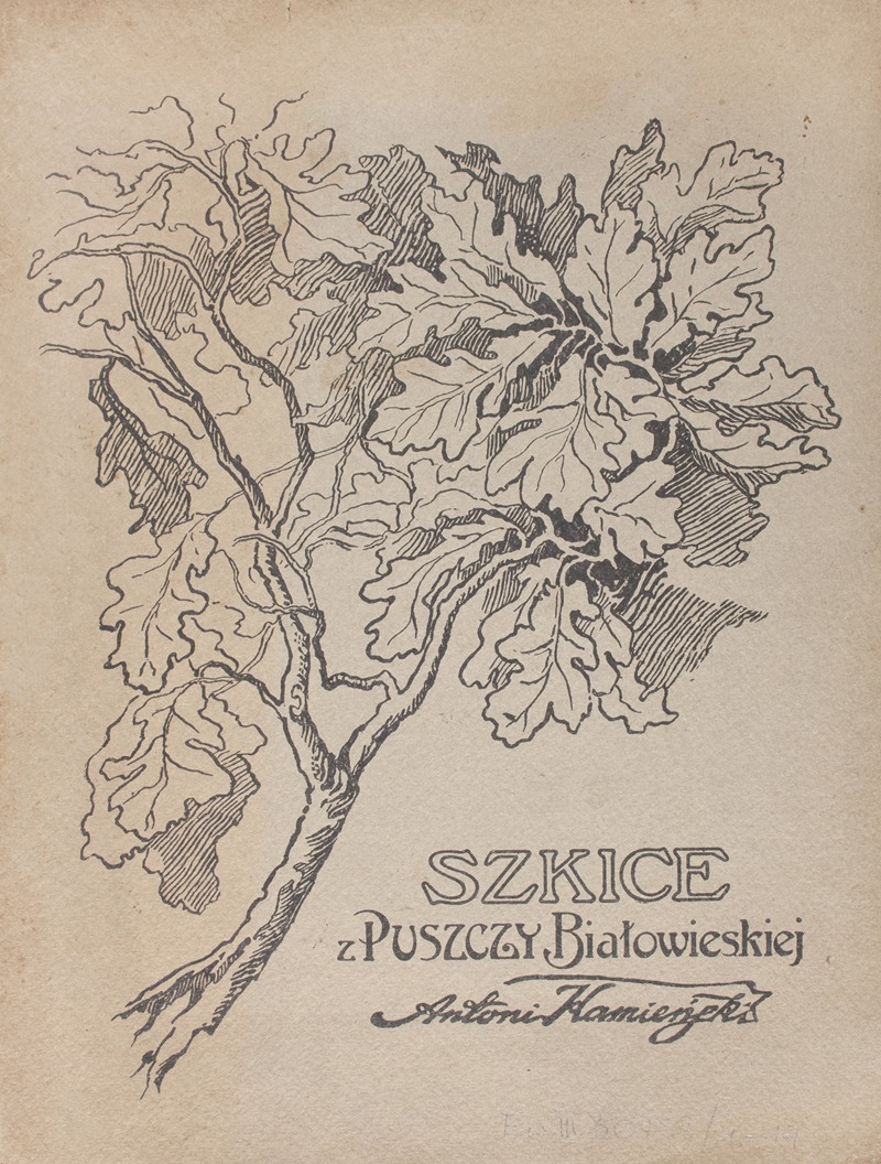 Antoni Kamieński - Szkice z puszczy białowieskiej – Title page