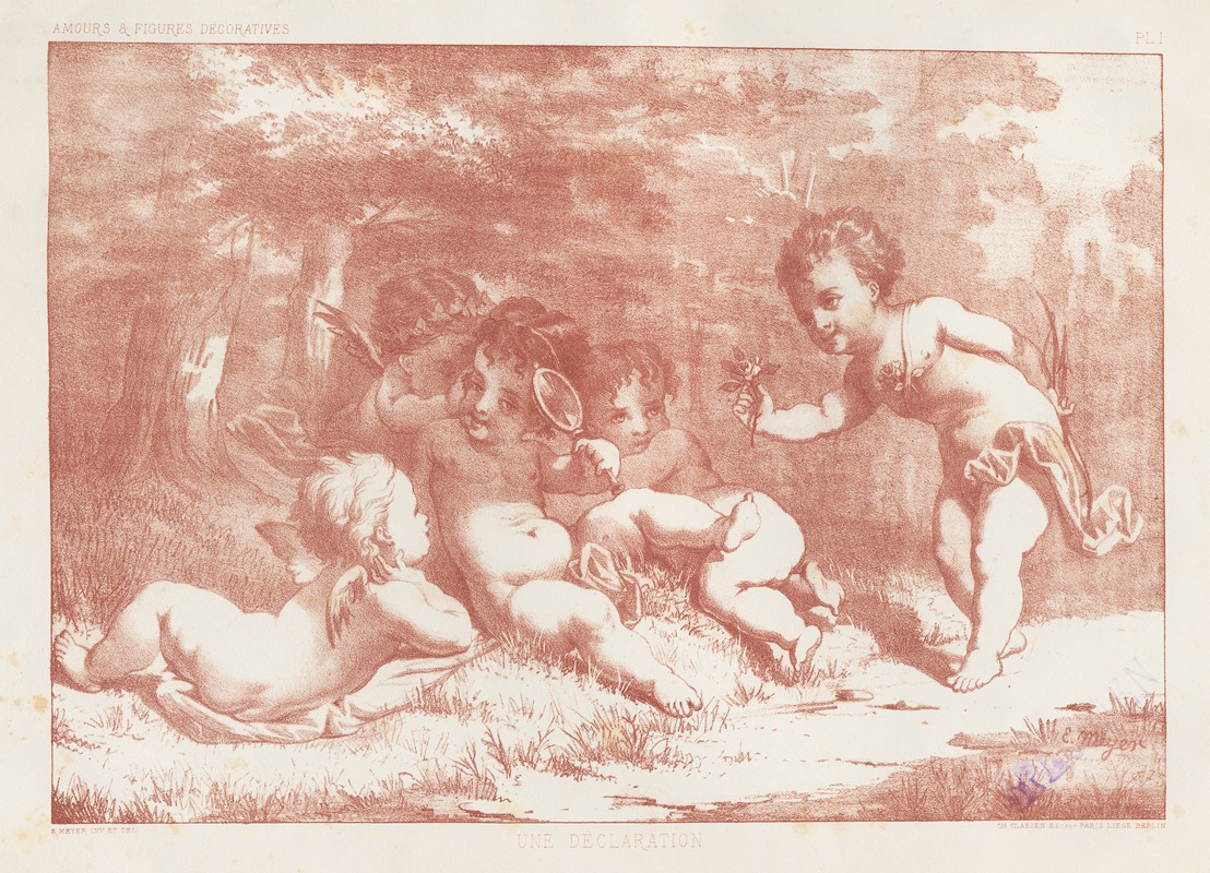 E. Meyer - Amours et figures; décoratives arts industriels Pl.02