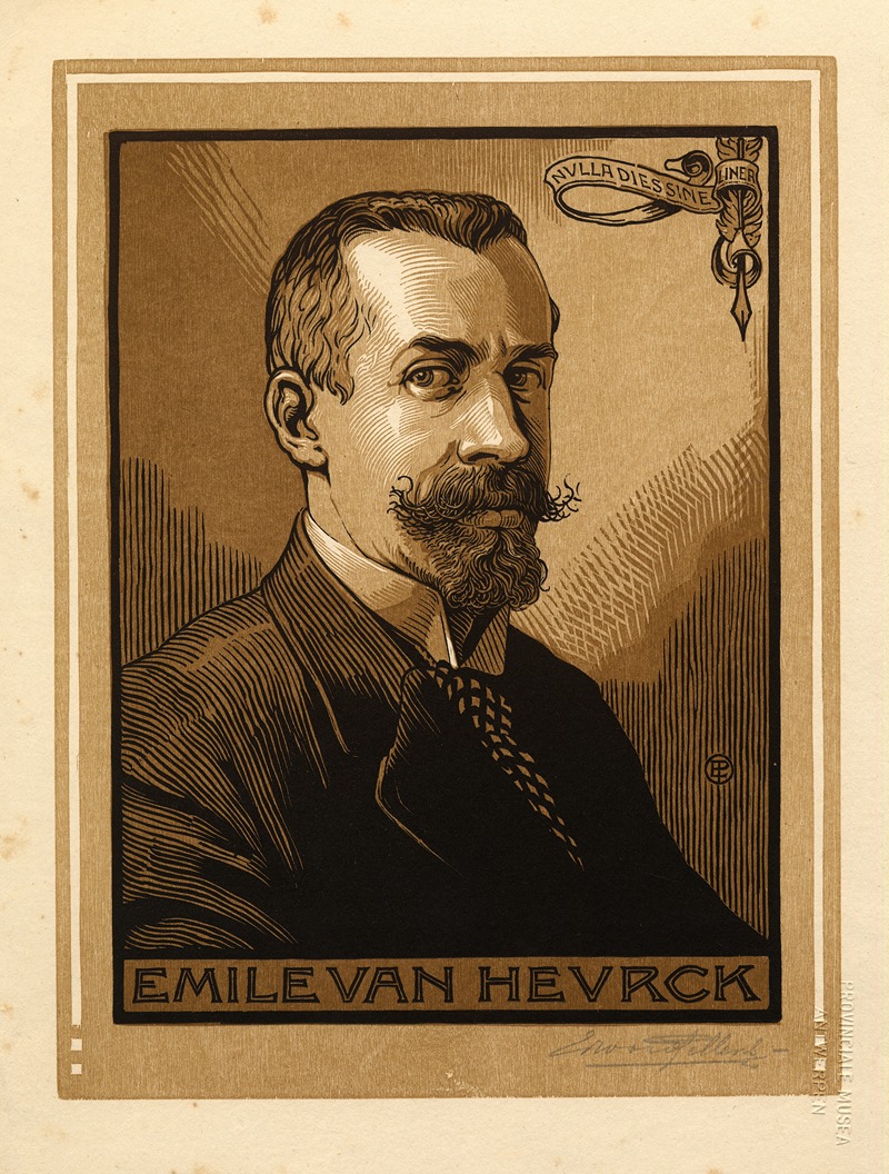 Edward Pellens - Emile Van Heurck. Driekwart portret.