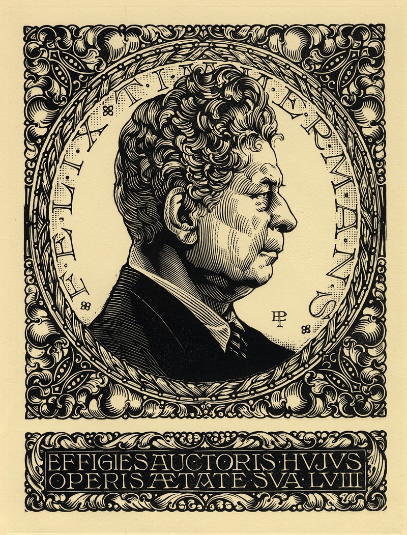 Edward Pellens - Portrait of Felix Timmermans, 58 years old