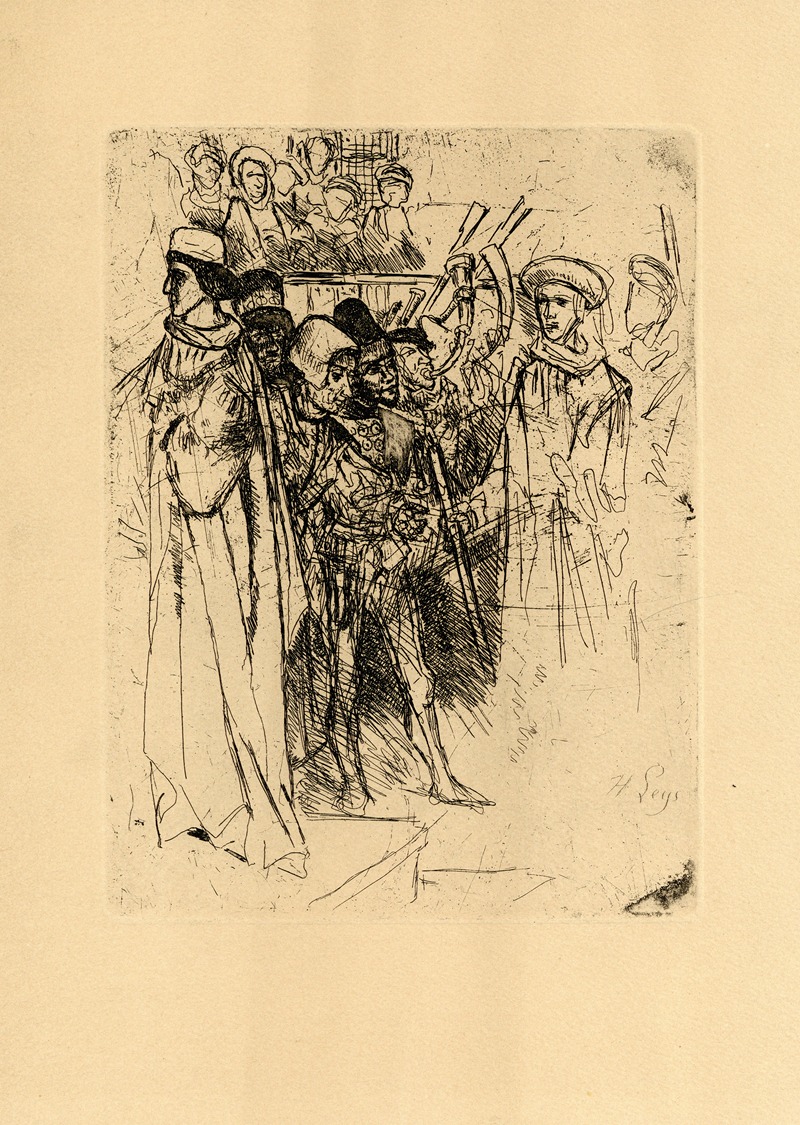 Henri Leys - Historical scene