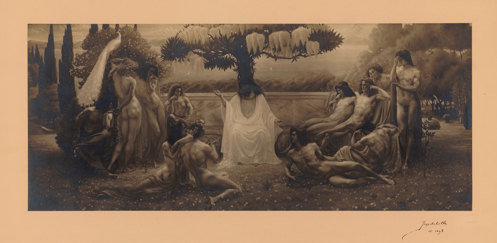Jean Delville - The school of Plato