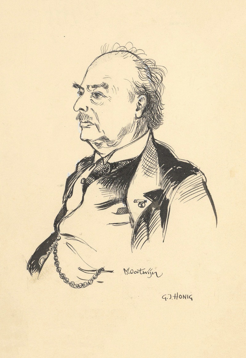 Maarten Oortwijn - Portret van G.J. Honig.