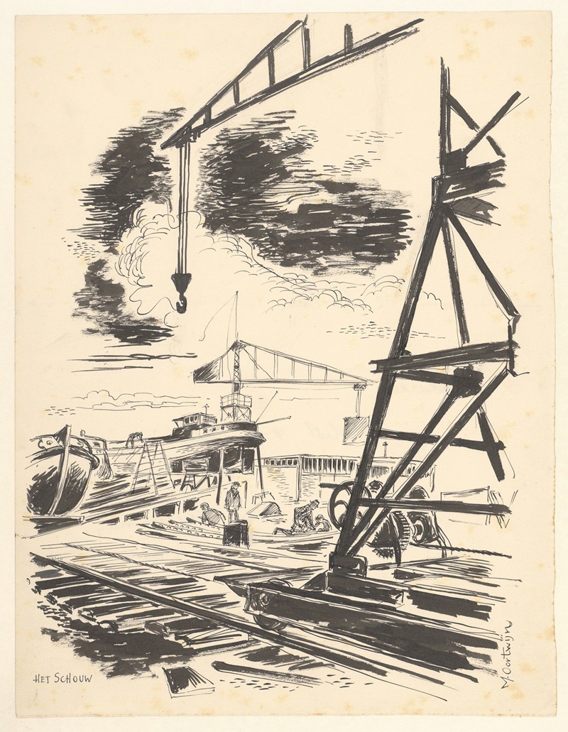 Maarten Oortwijn - Scheepswerf bij Het Schouw