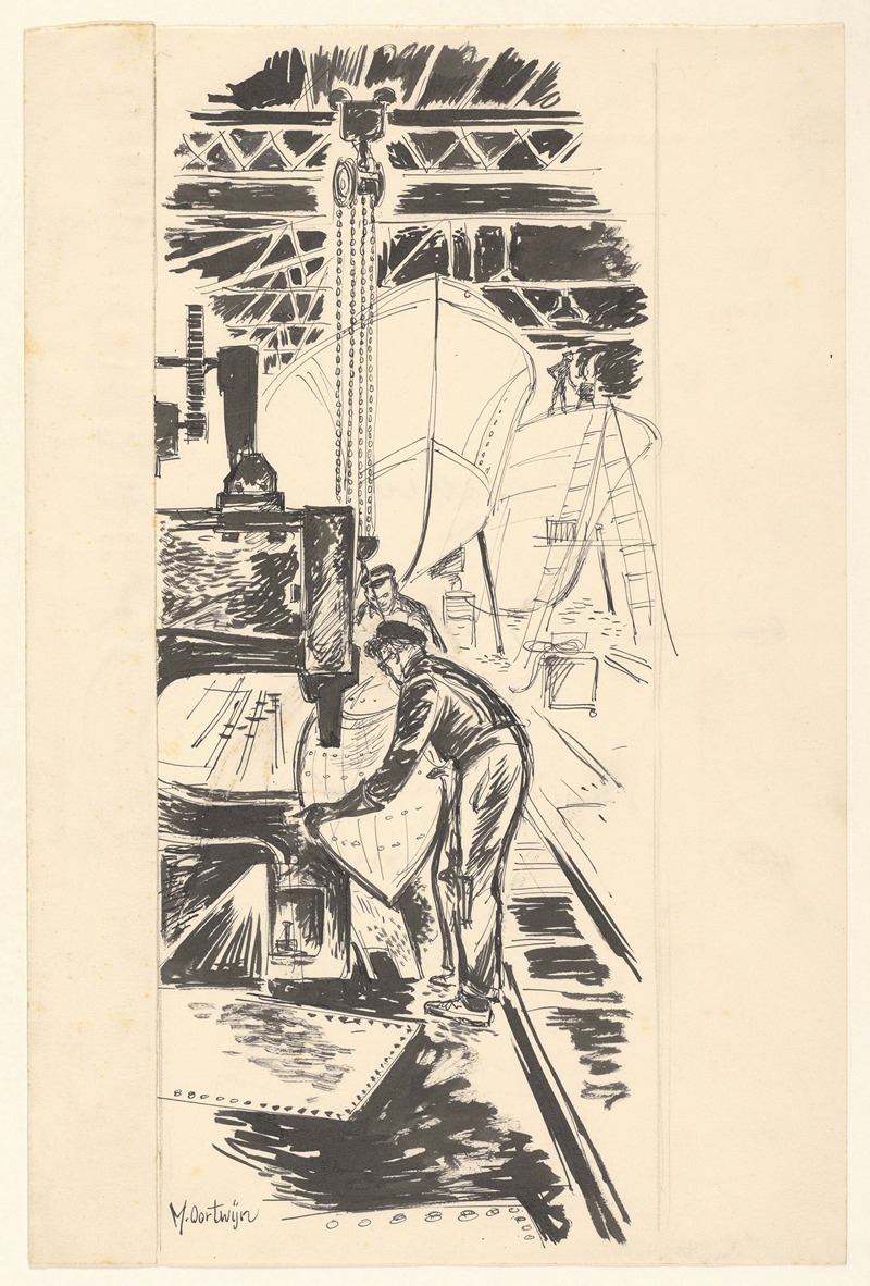Maarten Oortwijn - Scheepswerf in Het Schouw