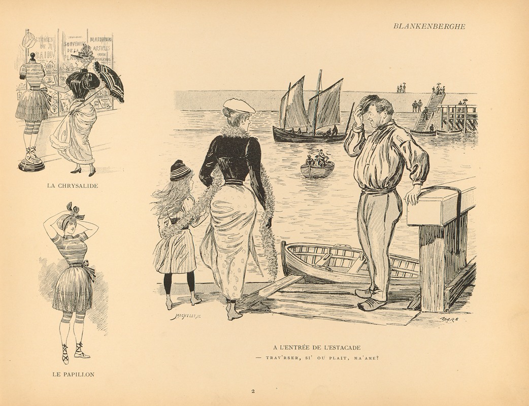 Mars (Maurice Bonvoisin) - Croquis de plage Pl.02