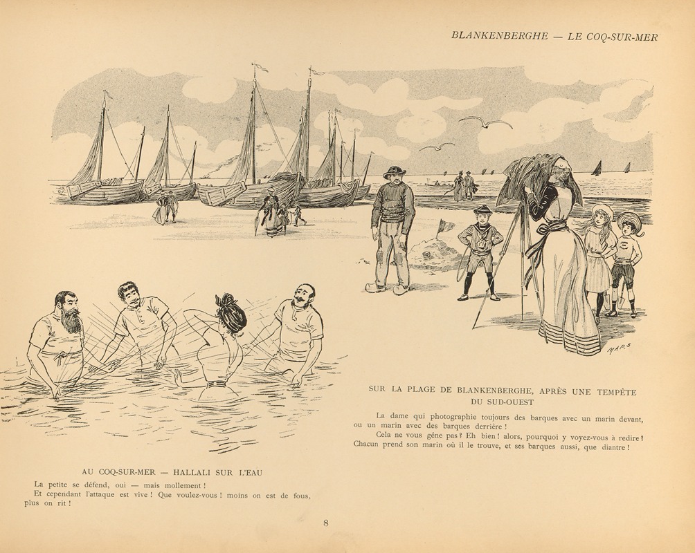 Mars (Maurice Bonvoisin) - Croquis de plage Pl.08