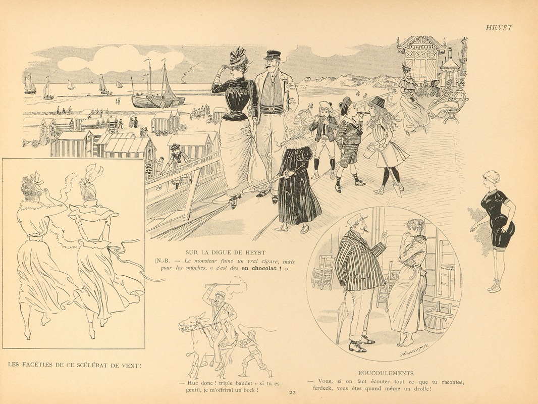 Mars (Maurice Bonvoisin) - Croquis de plage Pl.22