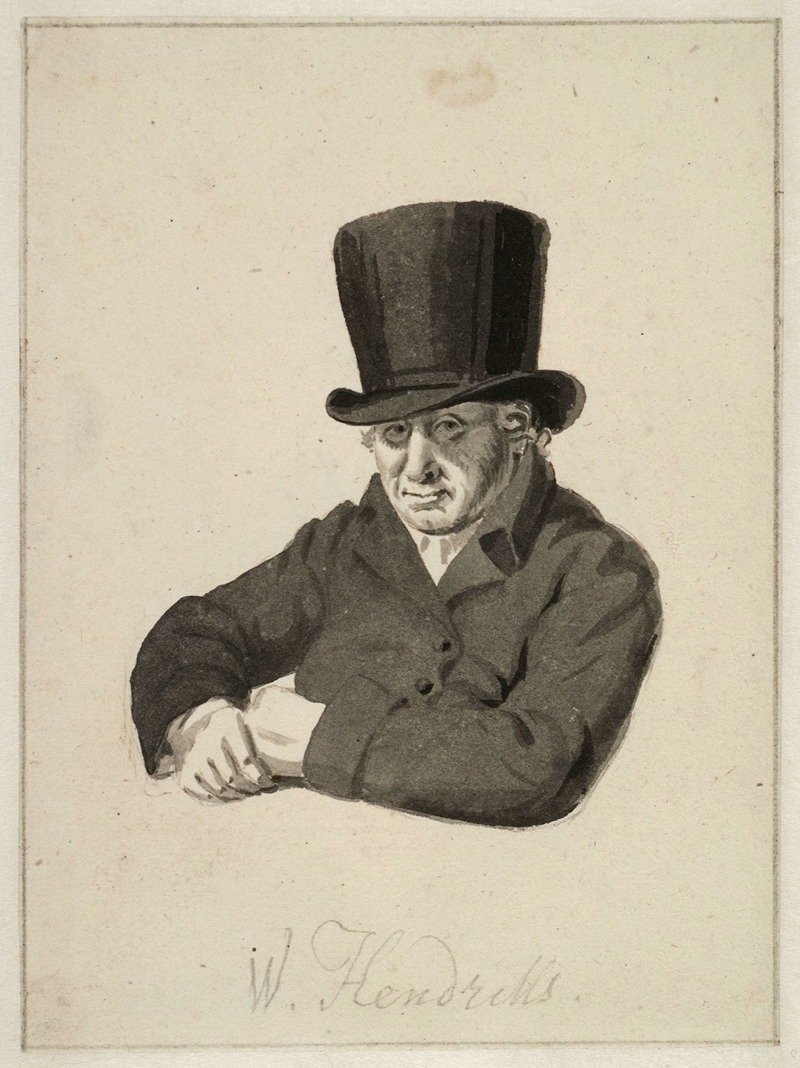 Wybrand Hendriks - Zelfportret van Wybrand Hendriks