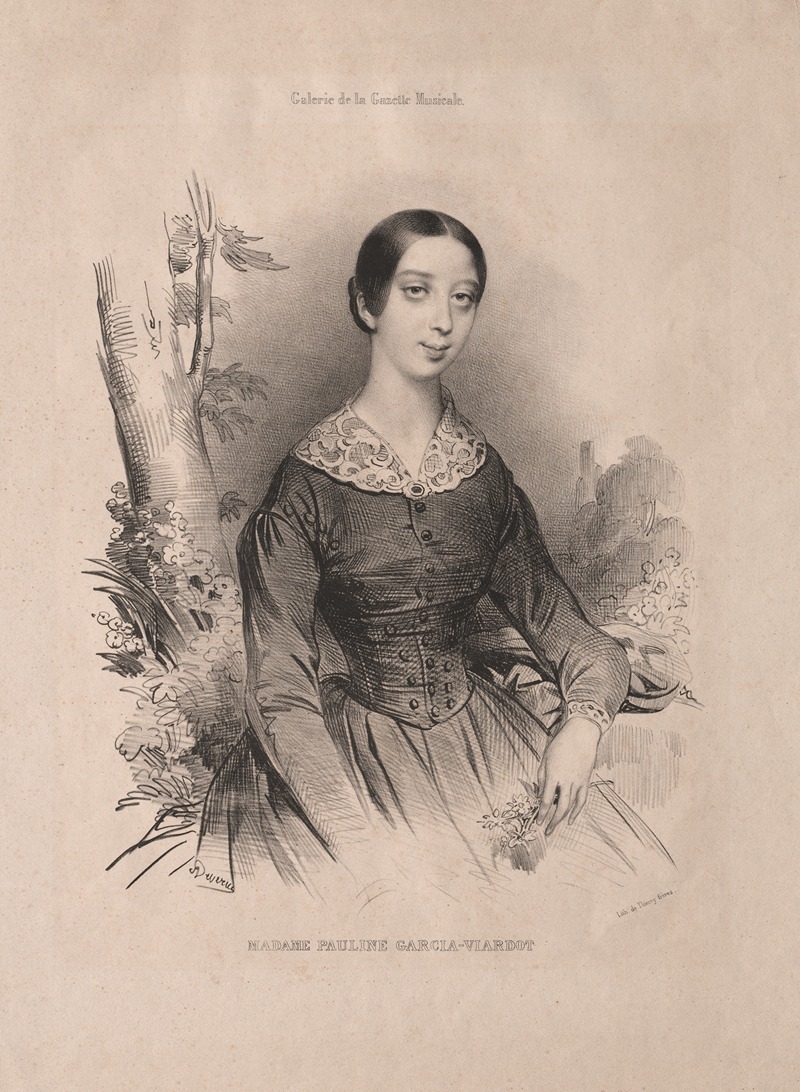 Achille Devéria - Madame Pauline Garcia-Viardot