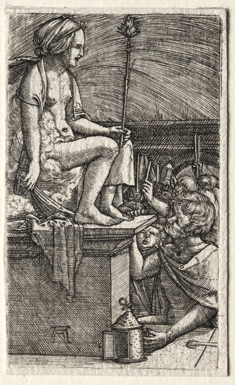 Albrecht Altdorfer - The Roman Courtesan or The Revenge of the Sorcerer Virgil