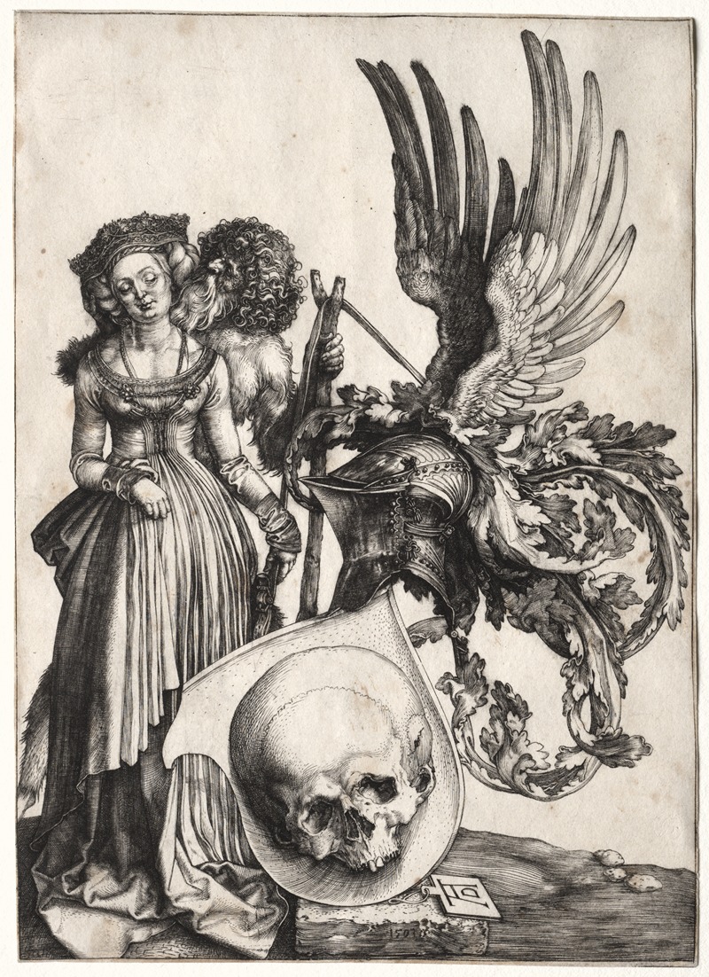 Albrecht Dürer - Coat of Arms with a Skull