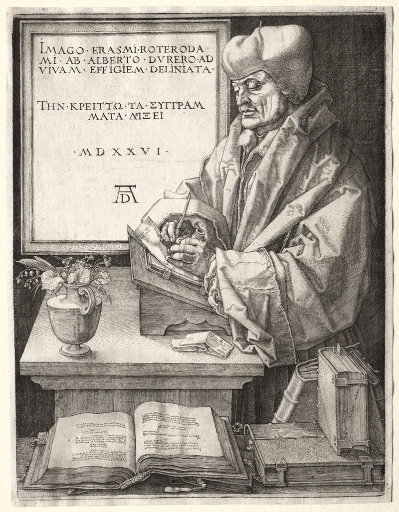 Albrecht Dürer - Desiderius Erasmus of Rotterdam
