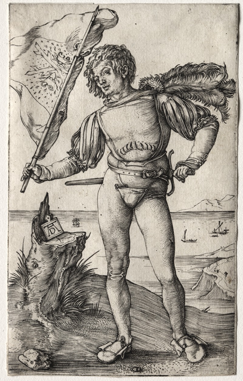 Albrecht Dürer - The Burgundian Standard Bearer