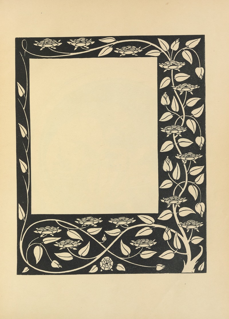 Aubrey Vincent Beardsley - Border Design From ‘Le Morte Darthur’