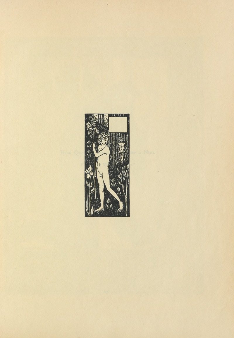 Aubrey Vincent Beardsley - Vignette From ‘Le Morte Darthur’