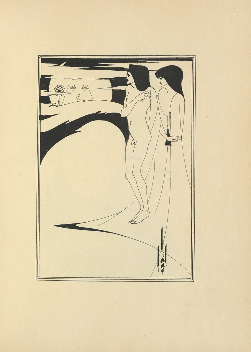 Aubrey Vincent Beardsley - The Man in the Moon From ‘Salome’