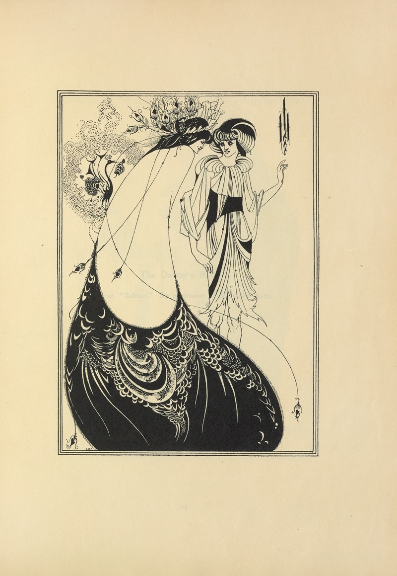 Aubrey Vincent Beardsley - The Peacock Skirt From ‘Salome’