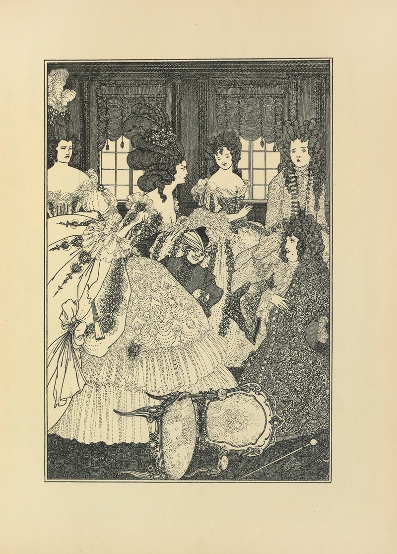 Aubrey Vincent Beardsley - The Battle of the Beaux and the Belles From ‘The Rape of the Lock’