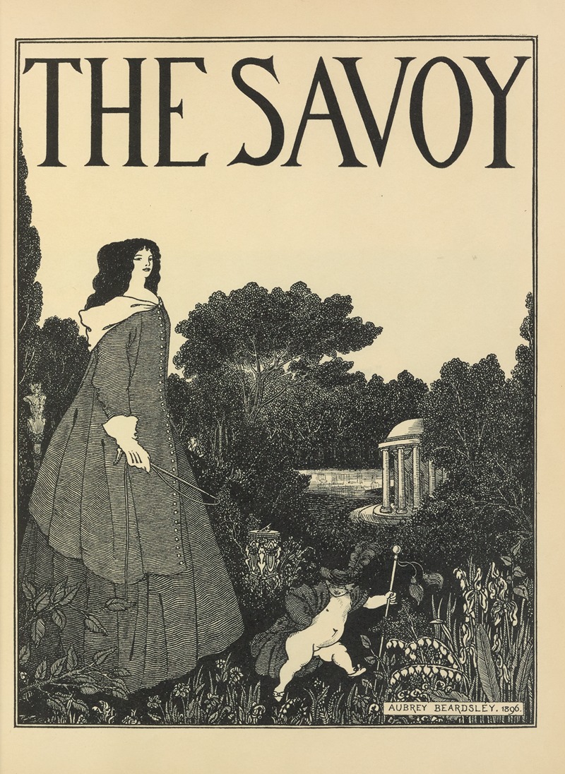 Aubrey Vincent Beardsley - Cover Design for No. 1 of ‘The Savoy’