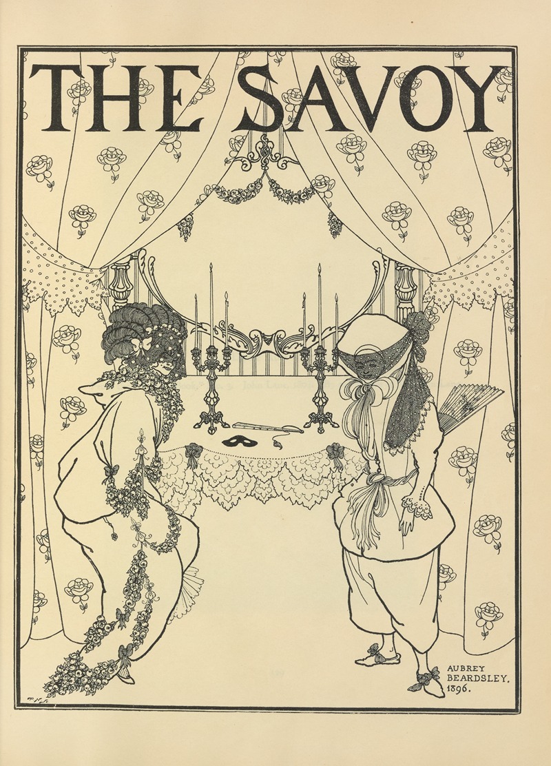 Aubrey Vincent Beardsley - Title Page for No. 1 of ‘The Savoy’